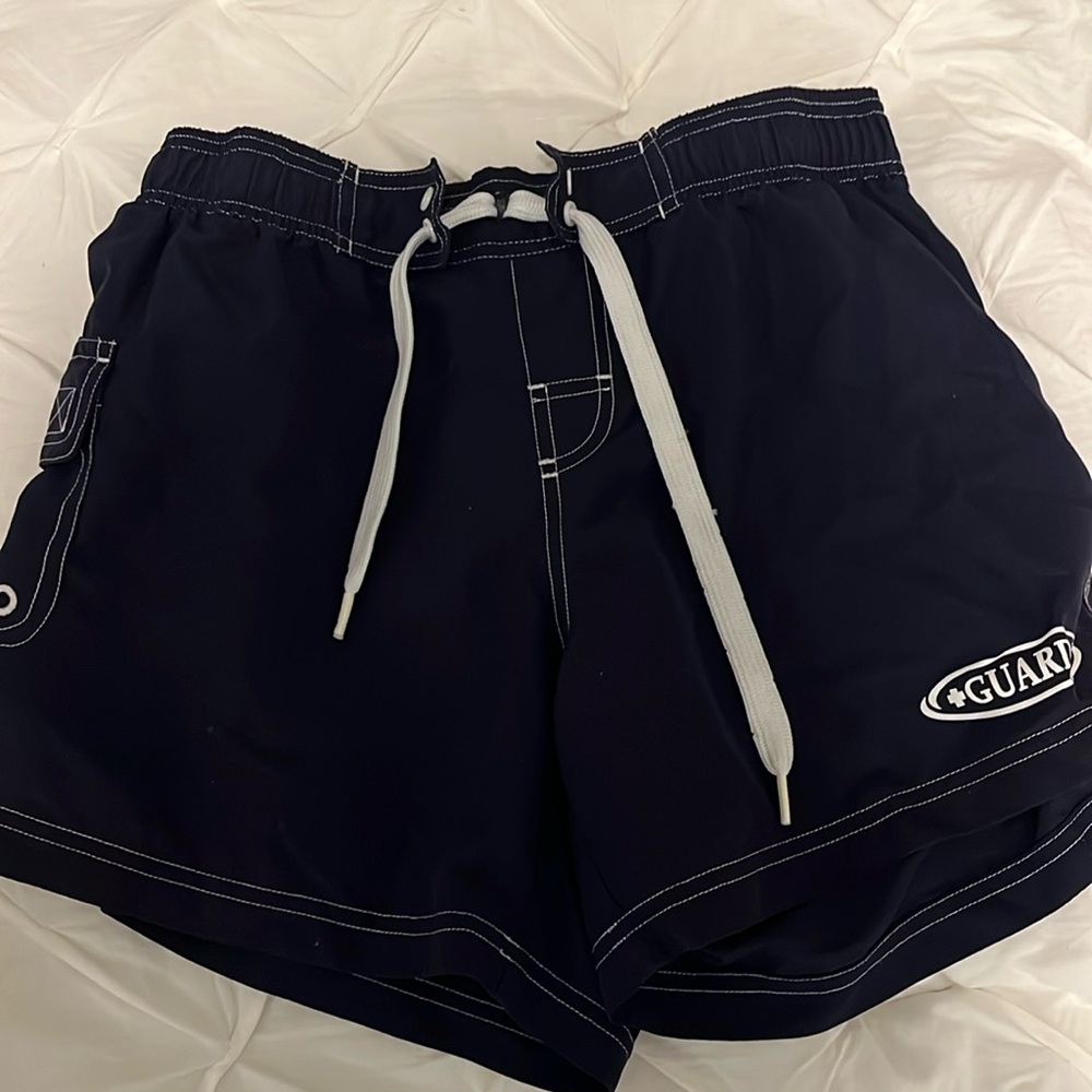 RISE Aquatics “Guard” shorts.  Size Small.  Navy Blue